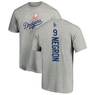 Men's Los Angeles Dodgers Kristopher Negron Ash Backer T-Shirt