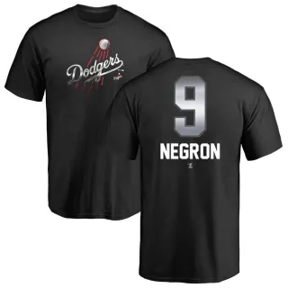 Men's Los Angeles Dodgers Kristopher Negron Black Midnight Mascot T-Shirt