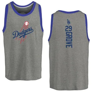 Men's Los Angeles Dodgers Michael Grove Ash Backer Tank Top