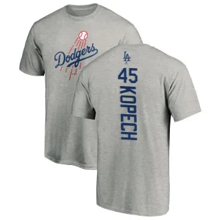 Men's Los Angeles Dodgers Michael Kopech Ash Backer T-Shirt