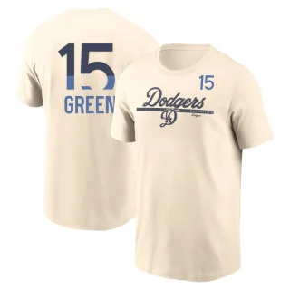 Men's Los Angeles Dodgers Shawn Green Green Cream 2024 City Connect Speed T-Shirt