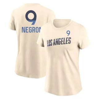 Women's Los Angeles Dodgers Kristopher Negron Cream 2024 City Connect Fuse T-Shirt