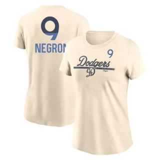 Women's Los Angeles Dodgers Kristopher Negron Cream 2024 City Connect Speed T-Shirt