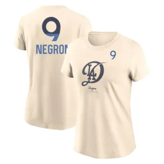 Women's Los Angeles Dodgers Kristopher Negron Cream 2024 City Connect T-Shirt