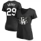 Women's Los Angeles Dodgers Michael Grove Black Takashi Murakami V-Neck T-Shirt