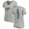 Women's Los Angeles Dodgers Michael Kopech Ash Backer Slim Fit T-Shirt