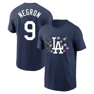 Youth Los Angeles Dodgers Kristopher Negron Navy Takashi Murakami T-Shirt