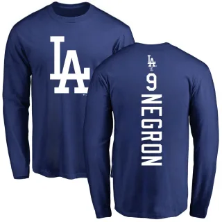 Youth Los Angeles Dodgers Kristopher Negron Royal Backer Long Sleeve T-Shirt
