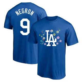 Youth Los Angeles Dodgers Kristopher Negron RoyalBlue Royal Blue Takashi Murakami T-Shirt