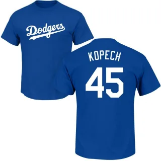 Youth Los Angeles Dodgers Michael Kopech Royal Roster T-Shirt