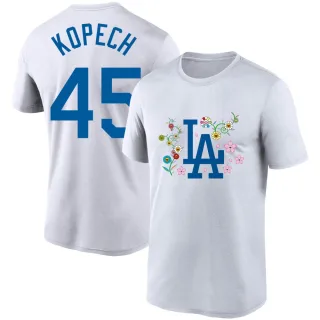 Youth Los Angeles Dodgers Michael Kopech White Takashi Murakami T-Shirt